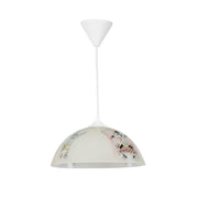 Lampada per cameretta Mufi MDL4164 vetro bianco con disegni EFFEZ
