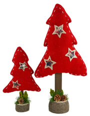 Albero panno rosso piccolo nbr-1251 cm.28 x 9 h 44