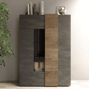 Vetrina Sabry 2 ante titanio rovere mercure EFFEZ