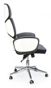 Poltrona ufficio con braccioli in tessuto Grigio Scuro ARMSTRONG 64x69 x h118,5/128 cm