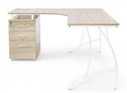 Scrivania angolo con cassettiera legno Kavita