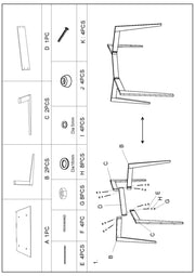 Tavolo legno rettangolare 120x80x74h cm