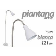 Lampada moderna piantana da terra bianca cm 121