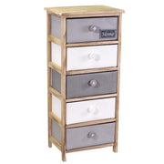 Cassettiera Brenda bottone 5 cassetti cm40x29xh90