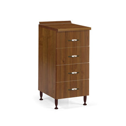 Cassettiera per cucina  legno nobilitato 4 cassetti noce antico cm H 85x50x40