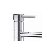 Rubinetto miscelatore per lavabo cucina finitura inox h.32,9x19 cm