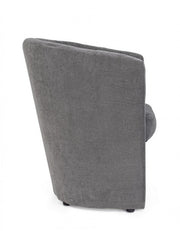 Poltrona in legno e tessuto Antracite BELIZE 64,5x63x h76 cm