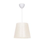 Lampada a sospensione Conic ASZ0778 in tessuto beige EFFEZ