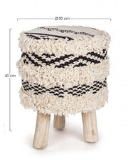 Sgabello Yucatan Nat-Nero D30