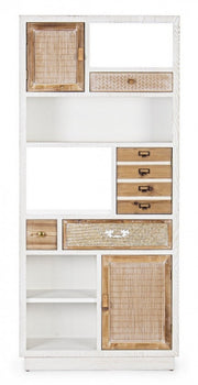 Libreria Eloise 3 ante 3 cassetti in legno 180h cm