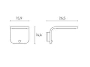 Applique Solare 3W Led 4000K  linea street  nero