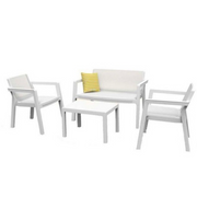 Set salotto da esterno Emily Lounge bianco Keter