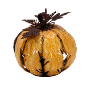 Portacandele metallo zucca 1p ø16,5h18,5