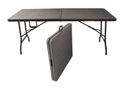 Tavolo pieghevole in pvc effetto legno