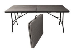 Tavolo pieghevole in pvc effetto legno