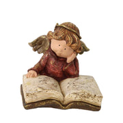 Angelo resina con libro oro cm19x17h15,5