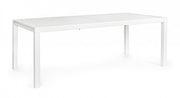 Tavolo allungabile Hilde 200/300x100 cm in alluminio Bianco