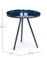 Tavolino Anchita Blu 46.5X46