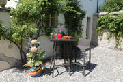 Tavolo bar polyrattan adila quadrato noce 70x70x107h cm