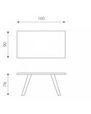 Tavolo Fisso 160 x 76 H cm - Bridge