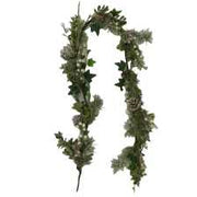 White plastic garland cm150