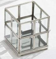 Portacandele silver cm10x10h12 16 vetri