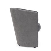 Poltrona in legno e tessuto Antracite BELIZE 64,5x63x h76 cm