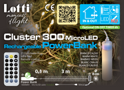 Cluster 3m M-P18 300 MicroLED Telec. IR 21F Luci di Natale