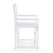 Sedia regista bianco taylor Bizzotto giardino casa pieghevole