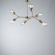 Lampadario in ferro Bronzato Spazzolato sei luci 71x h64 cm