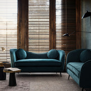 Divano effetto velluto 2 posti Candis Deep