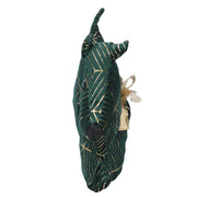 Green dog fabric doorstop cm35x5h26