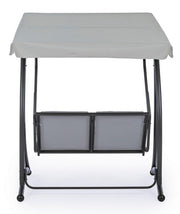 Dondolo in acciaio due posti Antracite GRELY 145x120x h185 cm
