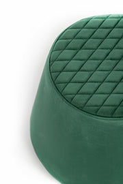 Pouf velluto metallo verde cm 46,5 x 46,5 x h 33