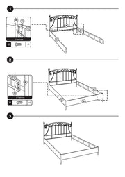 Letto nodi matrimoniale bianco 160x195x115h cm