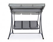 Dondolo in acciaio tre posti Antracite GRELY 190x120x h185 cm
