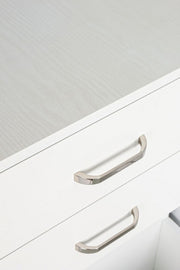 Cassettiera da ufficio in MDF tre cassetti Bianco Frassinato NADIR 40x44x h65 cm