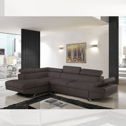 Divano angolare sinistro Julie con letto estraibile grigio elephant 297x206x79