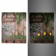 Scaffale legno rettangolare 3 piani cm 35