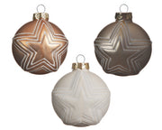 Pallina di Natale assortita pz 1 cm 8 in vetro