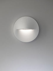 Applique Segnapasso Tondo in Alluminio Pressofuso 3W 340 Lumen 3000°K bianco