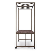 Tavolo industriale espositore con tetto 180x220h cm