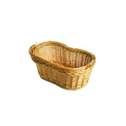Mafalda wicker basket with mobile handle cm29x17h12