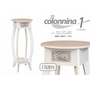 Colonnina comodino charm shabby cm 32 x 32 x 80 H