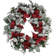 Coroncina con pungitopo rosso cmø34h45