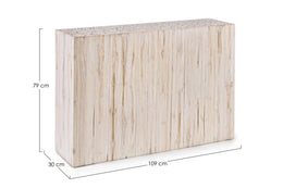 Mobile consolle legno bianco Ermitas