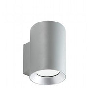 Lampada da parete in alluminio pressofuso con diffusori in vetro trasparente - 20W - 2620 lumen - Luce calda alluminio