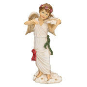 Angelo resina bianco con violino cm11,5x8h22