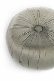 Pouf design velluto metallo grigio cm 36 x 36 x h 30