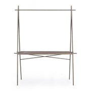 Tavolo espositore industrial rettangolare 98h cm